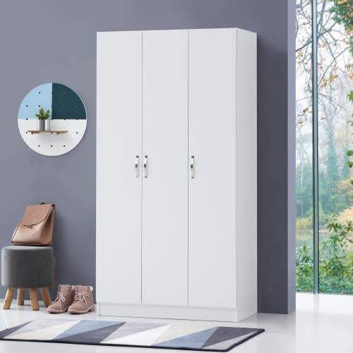 Essentials 3 Door Double Wardrobe White | TAD512 | 